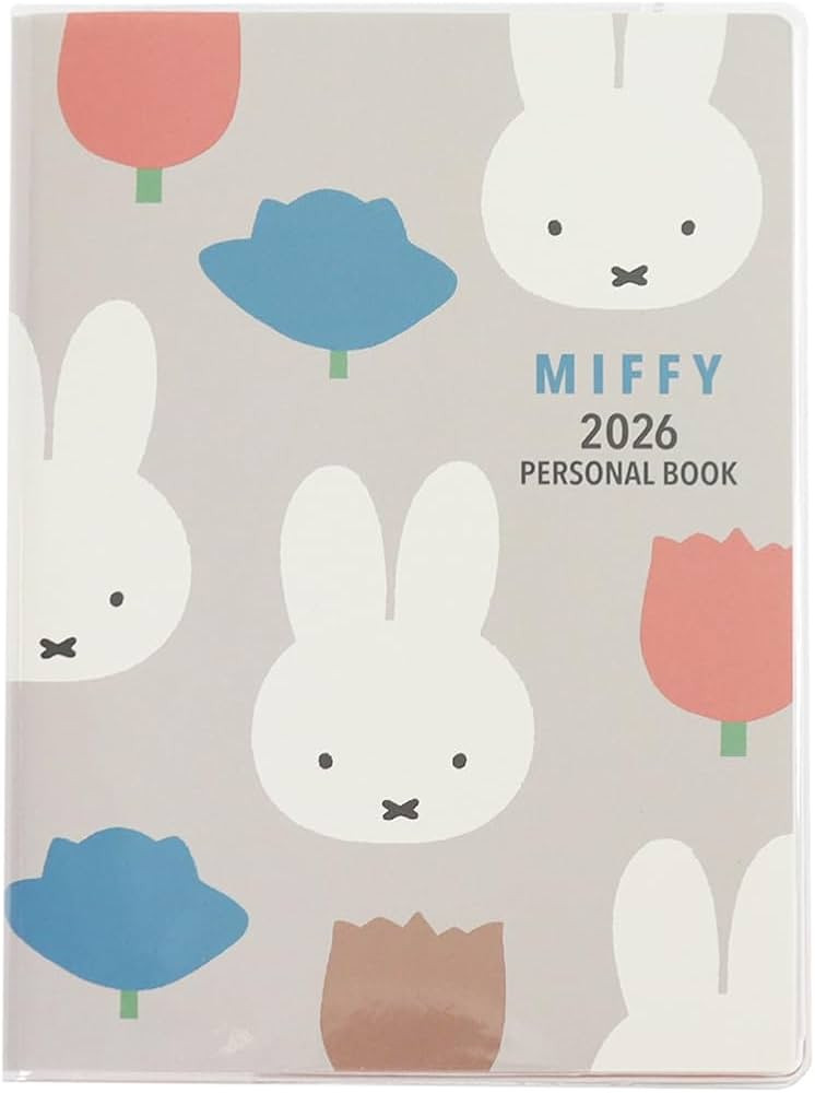 Square Miffy Notebook 2026 B6 Weekly Gray 11BD-6G (Starts December 2025) | Amazon (US)