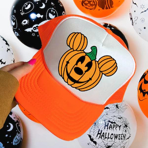 Disney Mickey Pumpkin Trucker Hat – Halloween Gift - Etsy | Etsy (Global)