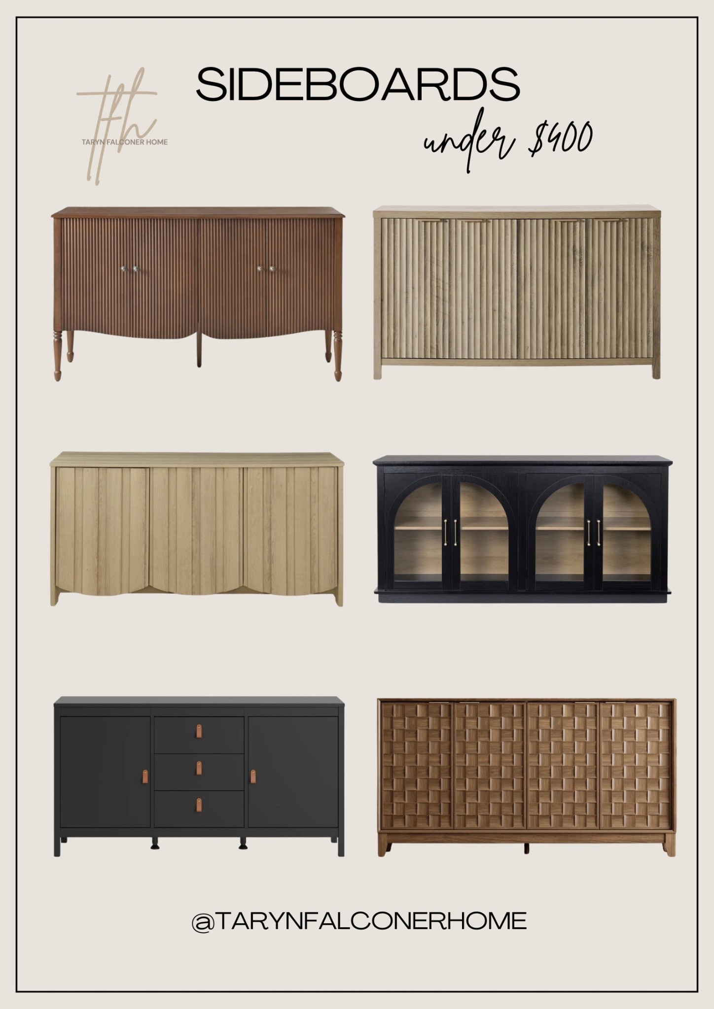 Check out these beautiful sideboards for under $400🙌🏼

#sideboard #dealalert #affordable #budgetfriendly #lookforless #homefind

#LTKHome