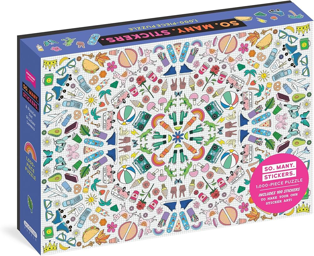 So. Many. Stickers. 1,000-Piece Puzzle | Amazon (US)