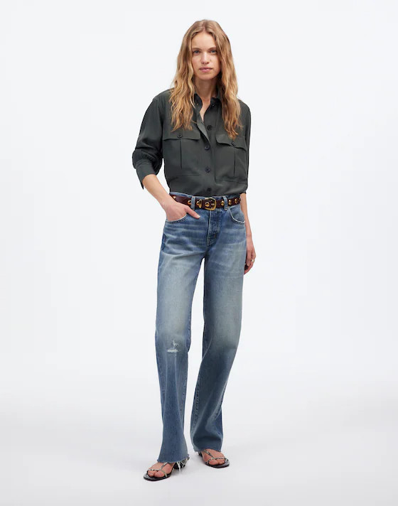 The Petite Dean Easy Straight Jean | Madewell | Madewell