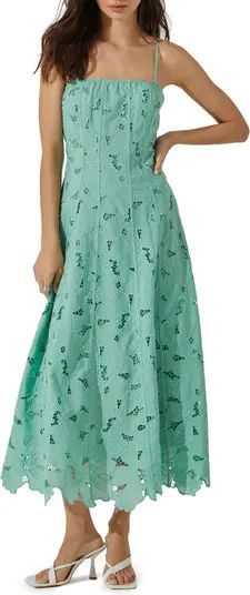 ASTR the Label Floral Lace Midi Dress | Nordstrom | Nordstrom