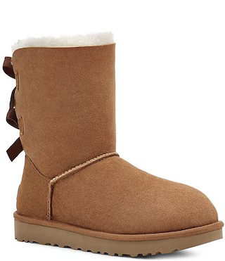 Bailey Bow II Suede Water-Repellent Family Matching Boots | Dillard's
