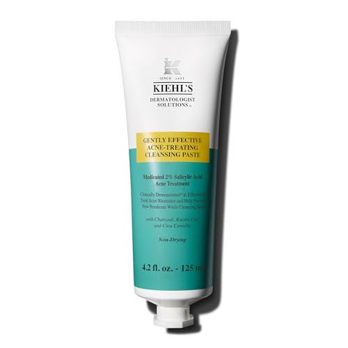 Kiehl’s Acne-Treating Cleansing Paste, with Salicylic Acid, Multi-Use Product for Cleanser, Spot Treatment, and Face Mask, Non-Drying for All Skin Types, 4.2 Fl. Oz | Amazon (US)