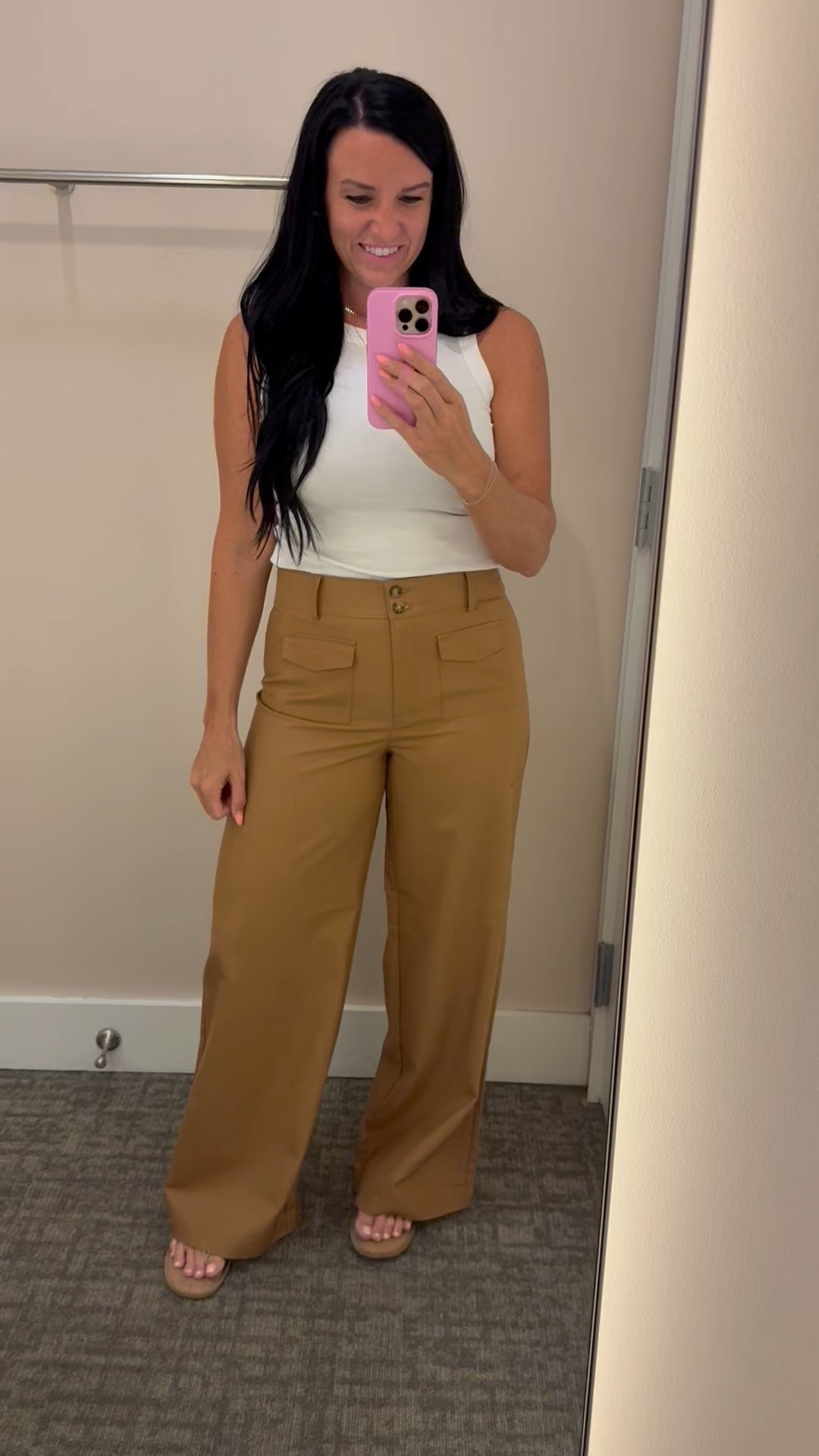 Loft is having a sale on pants today! $29 + free shipping! 

These wide leg pants are a flattering workwear style for the office or for teachers.

They fit TTS, I’m in my normal size 4/27. 

#LTKSaleAlert #LTKWorkwear #LTKFindsUnder50