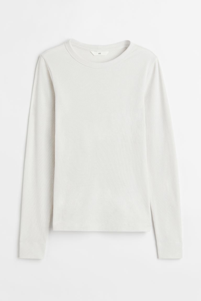 Ribbed Modal-blend Top | H&M (US)