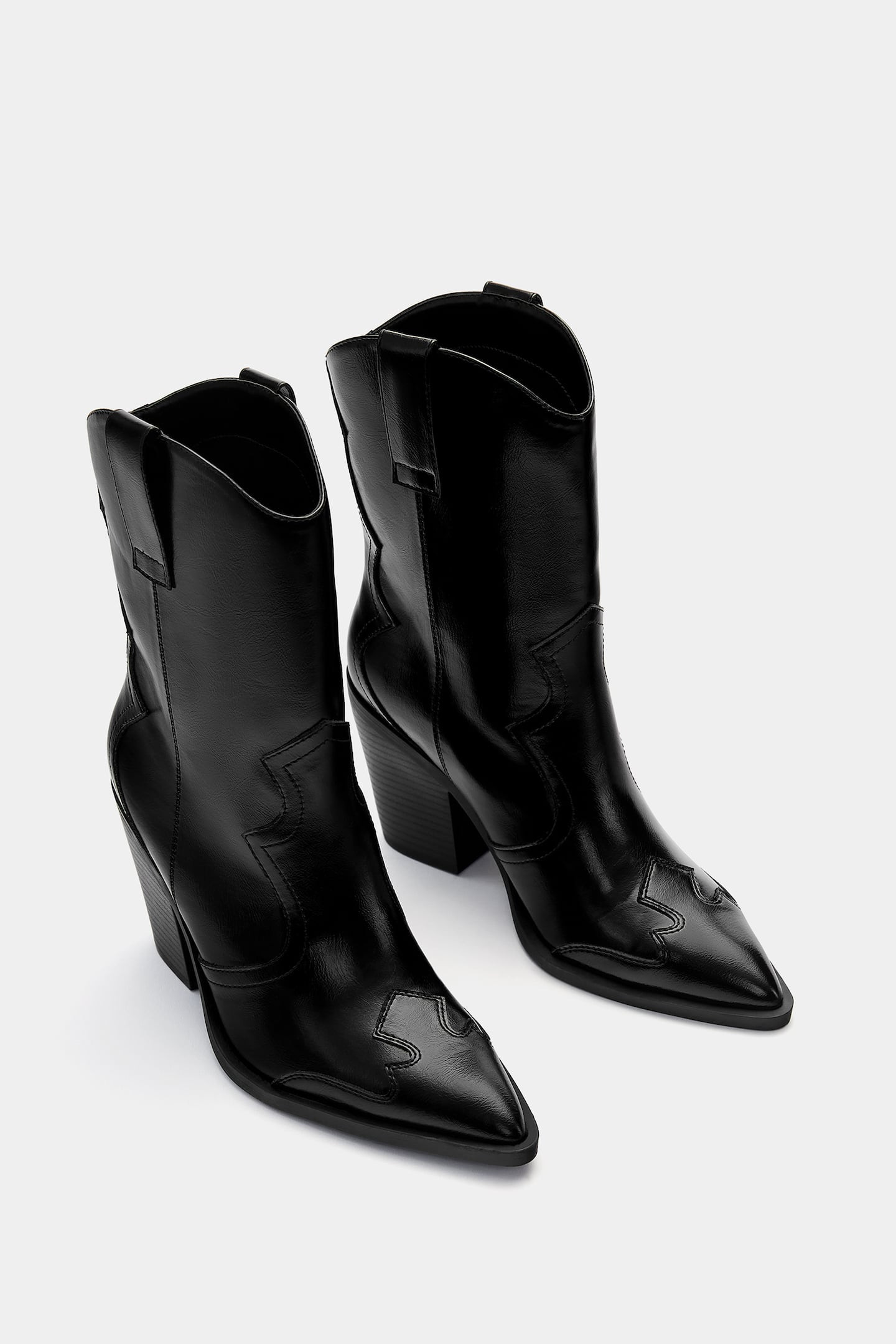 Heeled cowboy ankle boots | PULL and BEAR UK