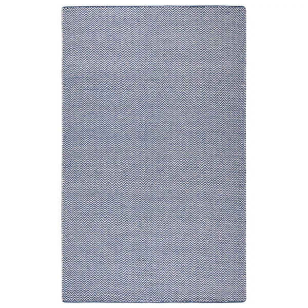 Ava Handmade Handwoven Wool Area Rug in Blue | Wayfair North America
