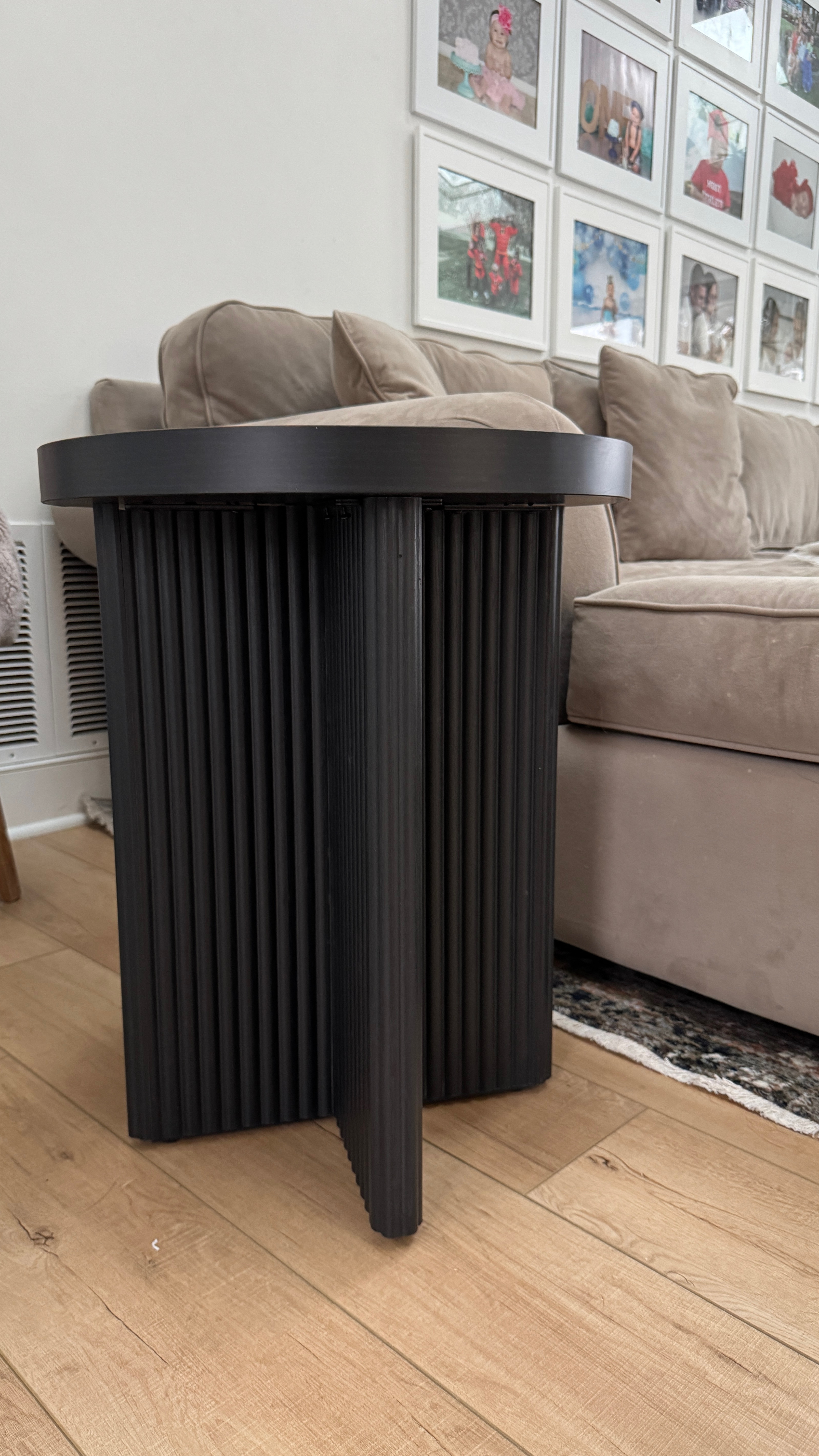 Love this fluted end table! It matches perfectly with our coffee table and it is so affordable! 
 #endtable #coffeetable #walmart

#LTKMostLoved #LTKFindsUnder100 #LTKHome