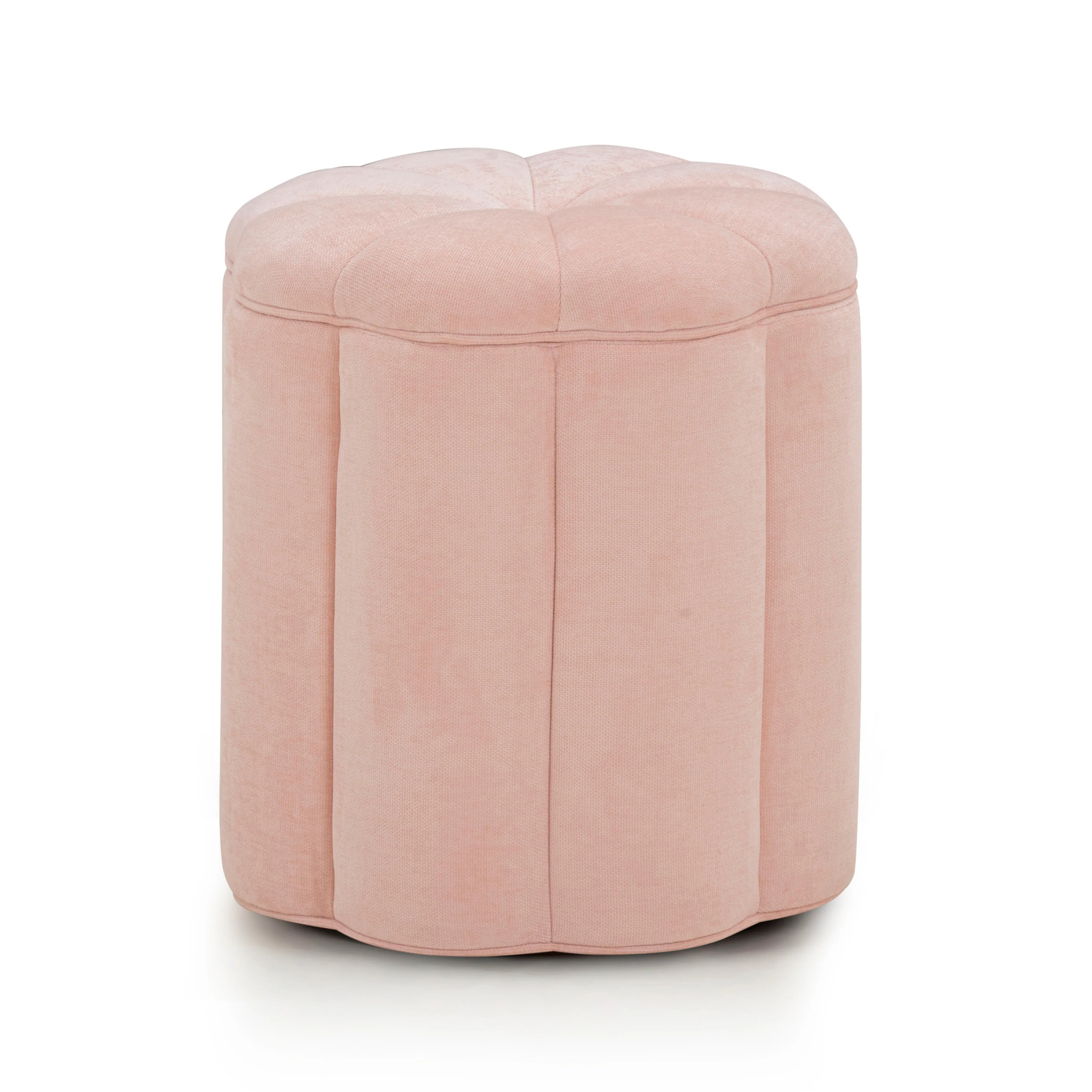 Fleur Textured Performance Velvet Storage Ottoman | TOV Furniture