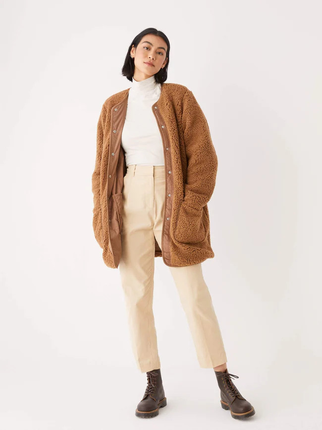 The SuperSoft Sherpa Overpiece in Peanut Brown | Frank + Oak