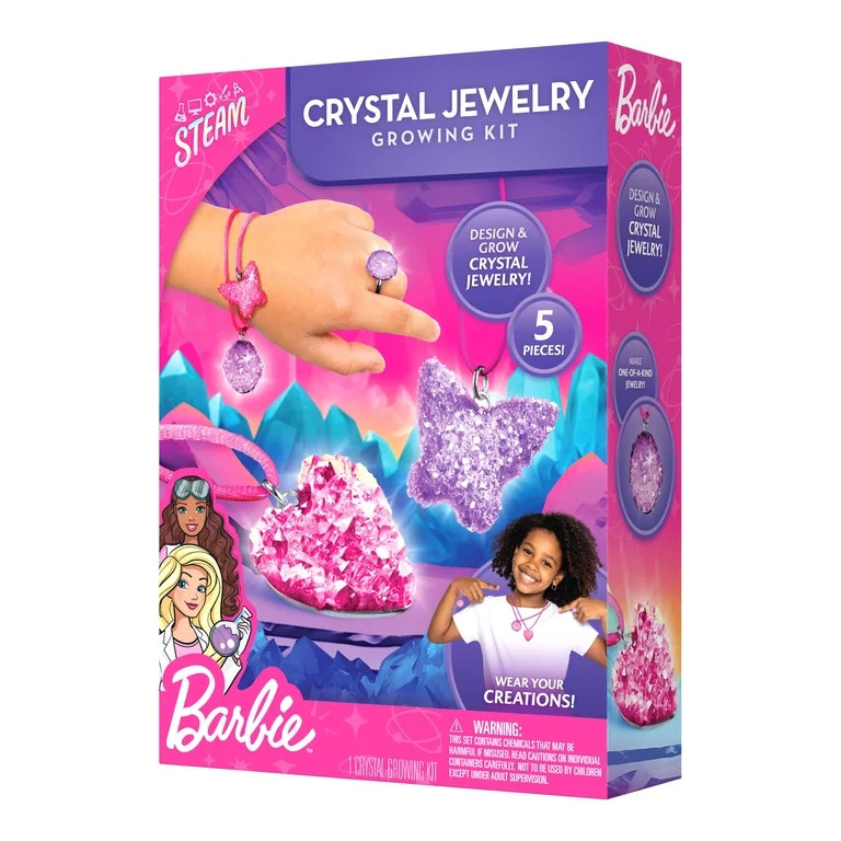 Barbie Crystal Jewelry Growing Kit for Creative Crafting and Design by Blue Marble | Walmart (US)