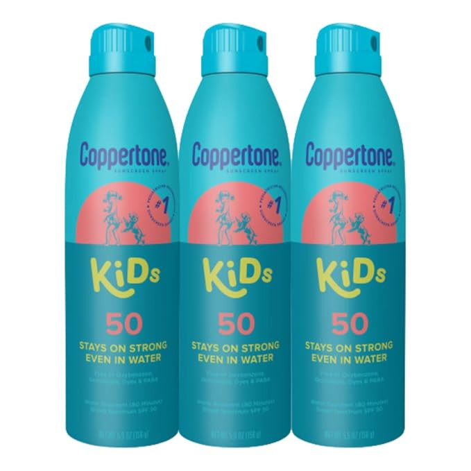 Coppertone Kids Sunscreen Spray SPF 50, Water Resistant Spray on Sunscreen for Kids, Pediatrician... | Amazon (US)