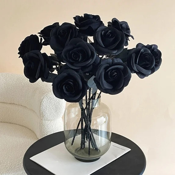 AuroraX Gothic Dark Halloween Indoor Decor Transitional Lantern Black Home Office Rose Flower Dec... | Walmart (US)
