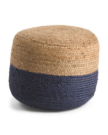 Made In India 18x14 Natural Pouf | Marshalls