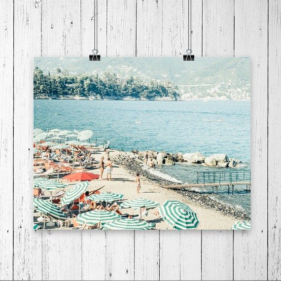 Vintage italian beach print Italy wall art Beach | Etsy | Etsy (US)