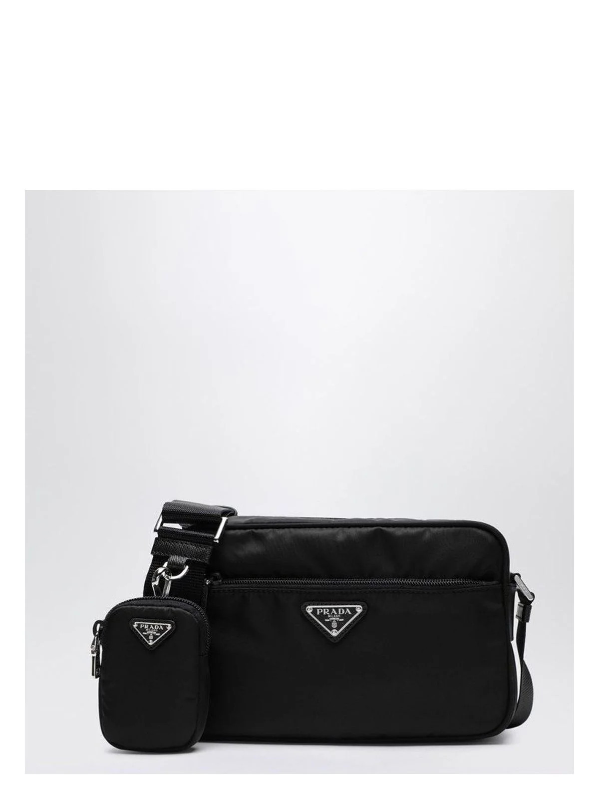 Prada Women's Re-Nylon Crossbody Bag in Black | 1BC167B1MRV44 | LOZURI