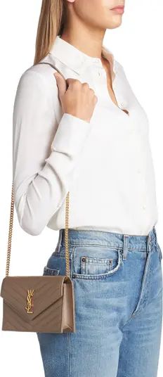 Monogramme Logo Leather Crossbody Bag | Nordstrom