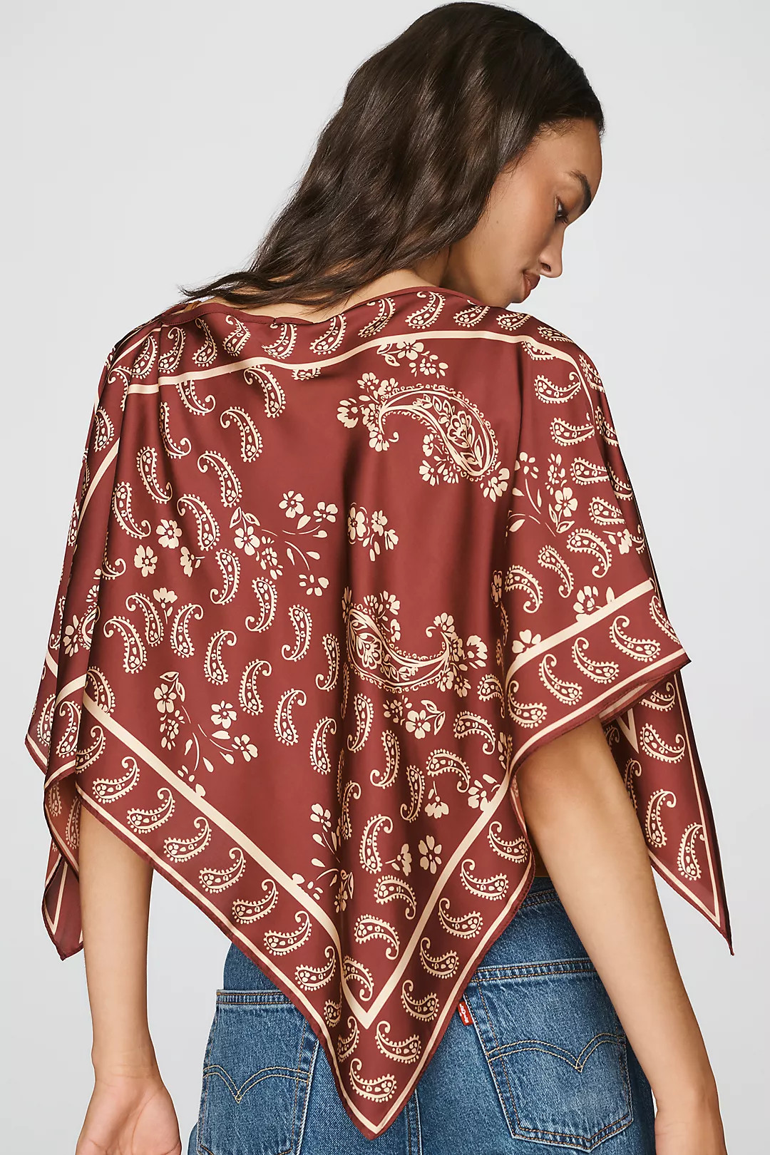By Anthropologie Printed Scarf Poncho | Anthropologie (US)