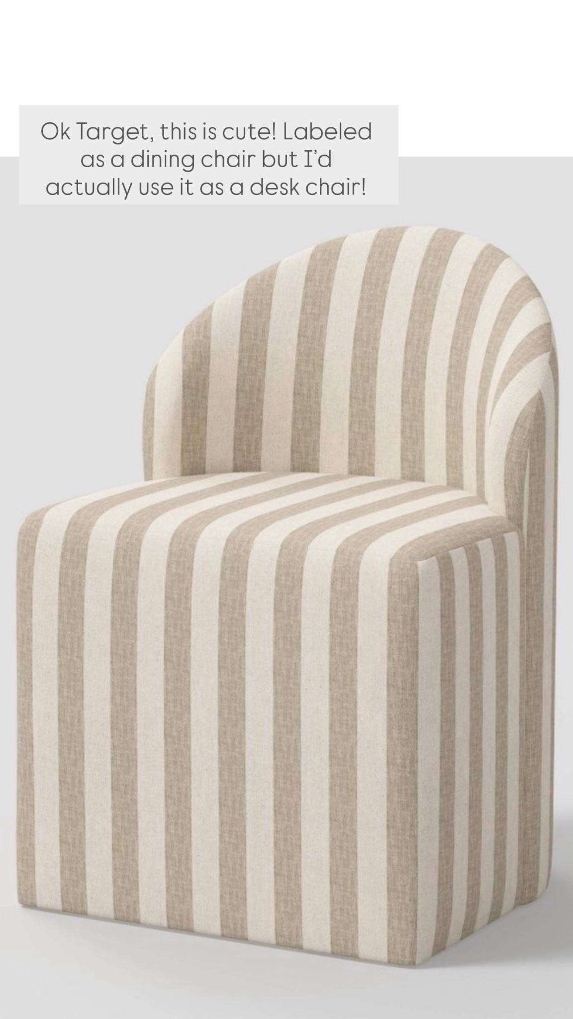 How cool is this upholstered chair from @Target ?! It’s labeled as a dining chair but I actually might use it as an office chair! Lots of patterns and colors! 

Target finds, spring home, target home, spring refresh


#LTKHome #LTKKids #LTKSeasonal