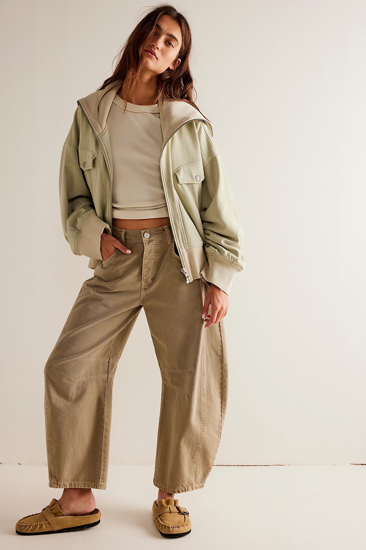 We The Free Good Luck Mid-Rise Barrel Jeans | Free People (Global - UK&FR Excluded)