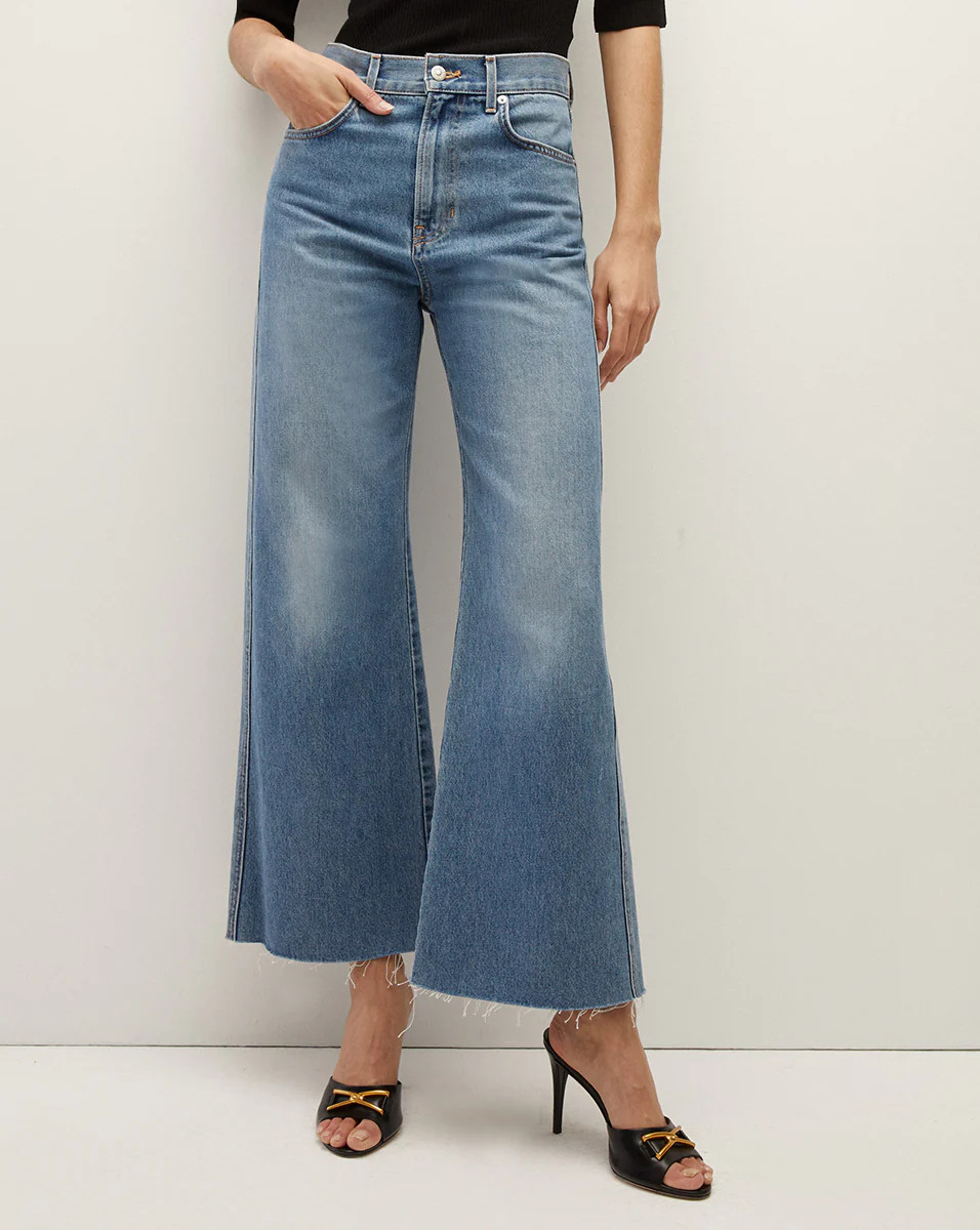 Taylor Cropped Wide-Leg Jean | Veronica Beard