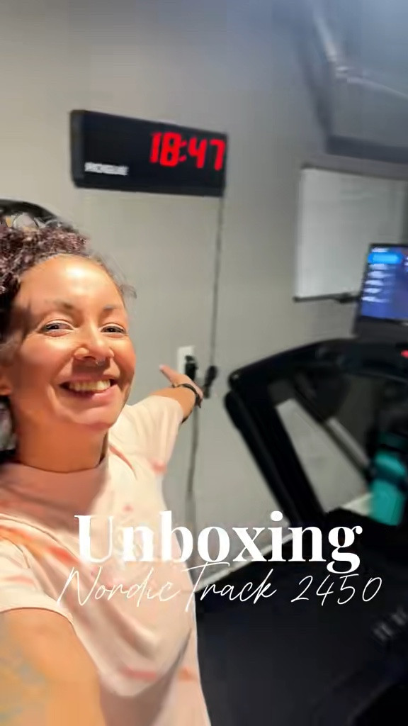 My husband completely surprised me with the NordicTrack Commercial 2450 and I am OBSESSED. This thing is built for serious runners AND beginners — 10-inch interactive touchscreen, iFIT training, incline AND decline settings, and a belt that actually has cushion so your joints don’t hate you. If someone in your life is dropping hints about a treadmill, send them this. Full unboxing and feature breakdown in the video. Shop it through my LTK link!

#LTKfitnessgoals #LTKActive #LTKOver40