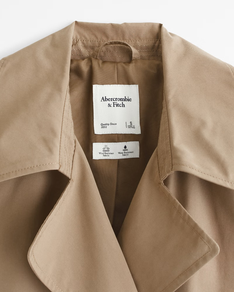 Women's Classic Trench Coat | Women's 30% Off Select Styles | Abercrombie.com | Abercrombie & Fitch (US)