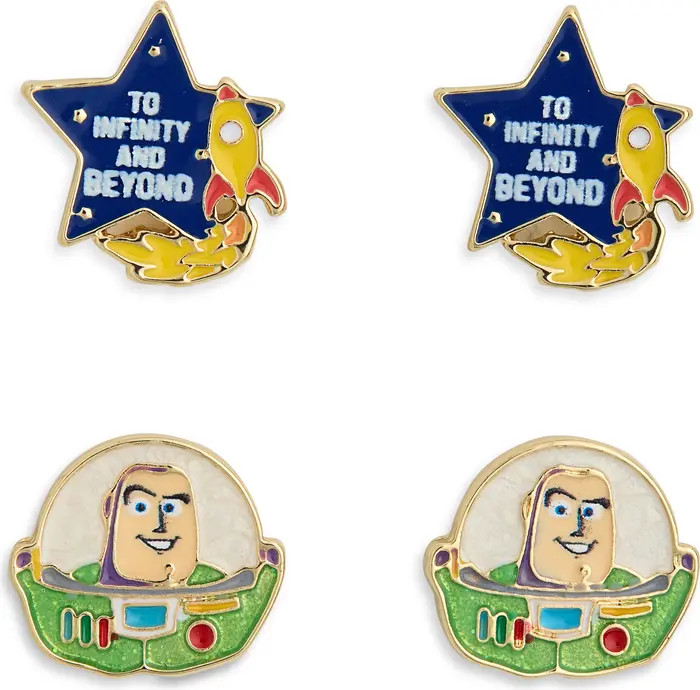 BaubleBar 2-Piece Toy Story Infinity & Beyond Stud Earrings Set | Nordstromrack | Nordstrom Rack