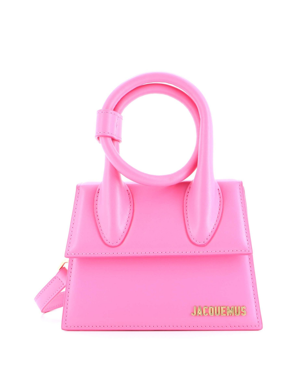 Pre-Owned Jacquemus Le Chiquito Noeud Bag Leather - Pink | Macy's