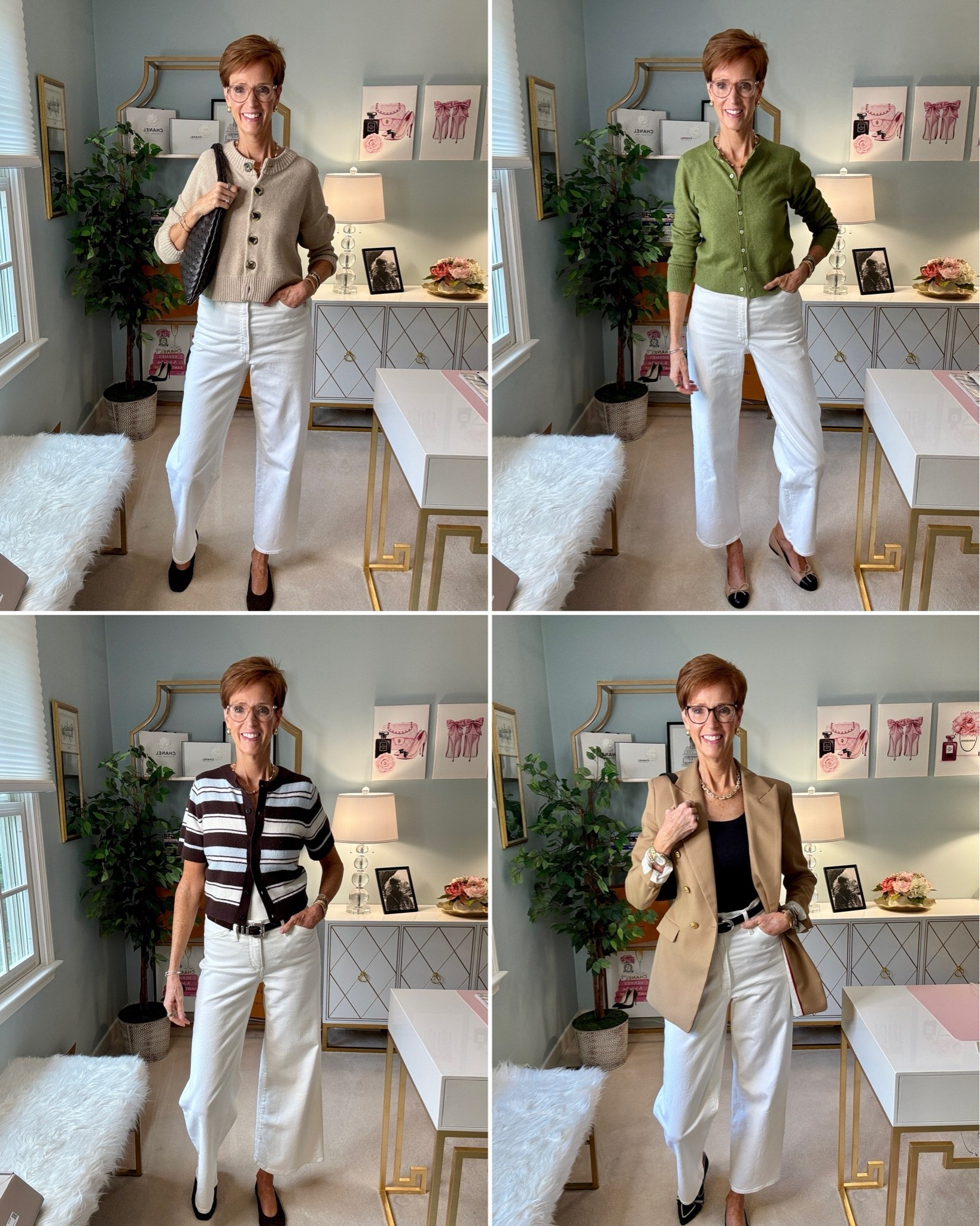 I will keep talking about this! White jeans after Labor Day? I’m firmly in the YES camp.

The trick is changing what you wear WITH them. Instead of treating white denim like a summer piece, I’m pairing it with the colors, textures and layers I naturally reach for in fall: camel, black, beige, brown and deeper greens.

For these four early fall outfits, I styled both straight-leg and wide-leg white jeans to show just how versatile white denim can be once the weather starts to change.

And I want to know where you stand: do you wear white jeans into fall, or does that old Labor Day rule still have a hold on you?

SAVE this for those first cool fall days, and SHARE it with the friend who needs permission to keep her white jeans out.

#WhiteJeansOutfits #FallOutfitIdeas #Over40Style #ClassicStyle

#LTKootd #LTKOver40 #LTKTall