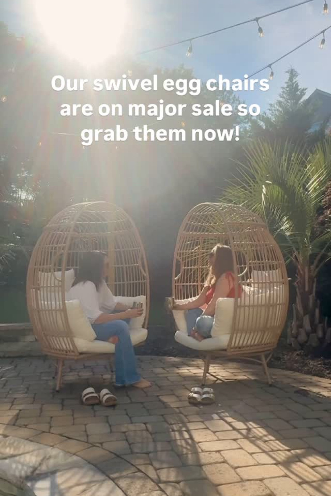 Run!🏃‍♀️These swivel egg chairs are 27% off plus a $60 clickable coupon. That’s the lowest price we’ve seen.🙌🏻

Trust us they’re sooo comfy. Everyone fights over sitting in it.😂 Plus they’re super pretty. It’s a win-win. 

Not only great for outdoors but could totally be used inside as well. What teen or college girl wouldn’t love this in the corner of her room? Have a bridal or baby shower coming up? It makes a perfect guest of honor seat for gift opening. 

#simply2moms #amazoninfluencer  #outdoorfurniture #eggchair #yitahome

#LTKHome #LTKSaleAlert #LTKStyleTip
