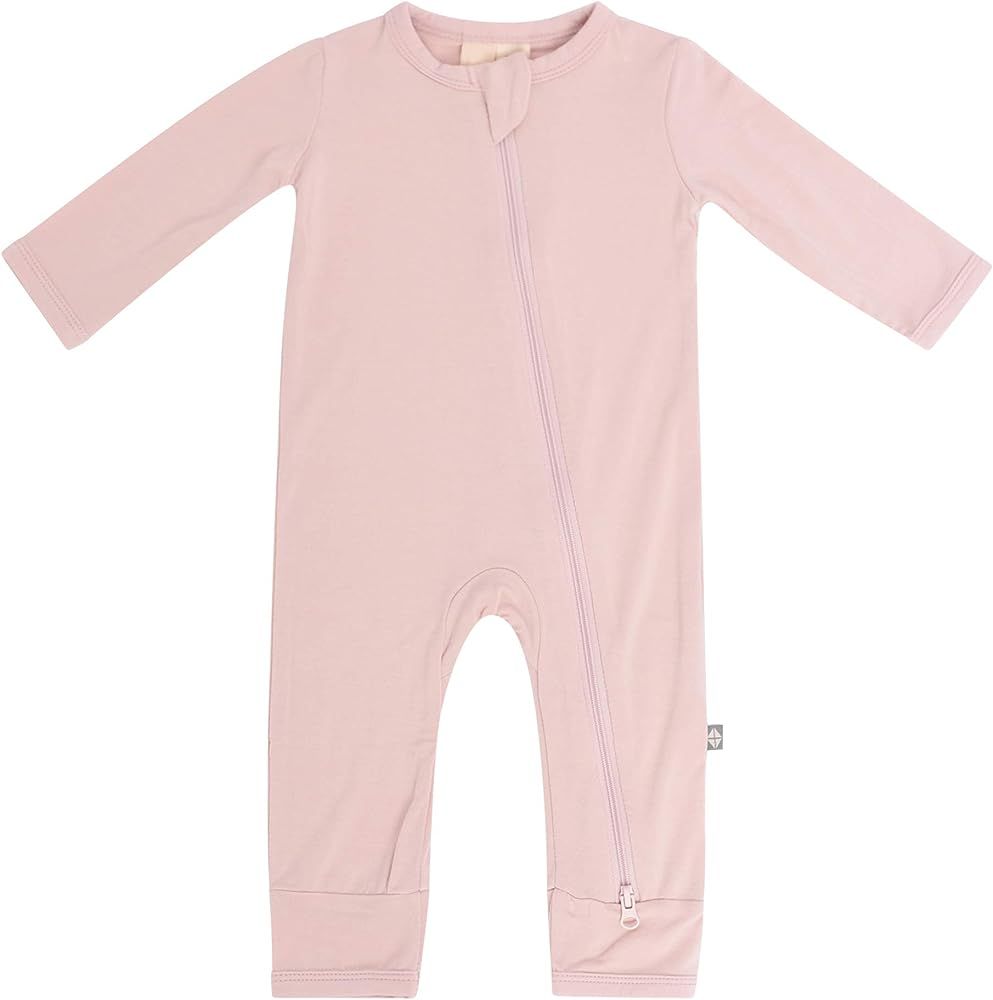 KYTE BABY Soft Bamboo Rayon Rompers, Zipper Closure, 0-24 Months | Amazon (US)