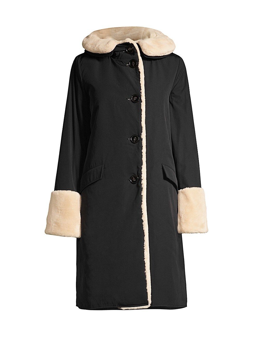 Faux Fur-Lined Storm Coat | Saks Fifth Avenue