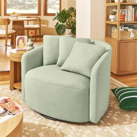 Beautiful Drew Accent Chair by Drew Barrymore, Sage Boucle | Walmart (US)