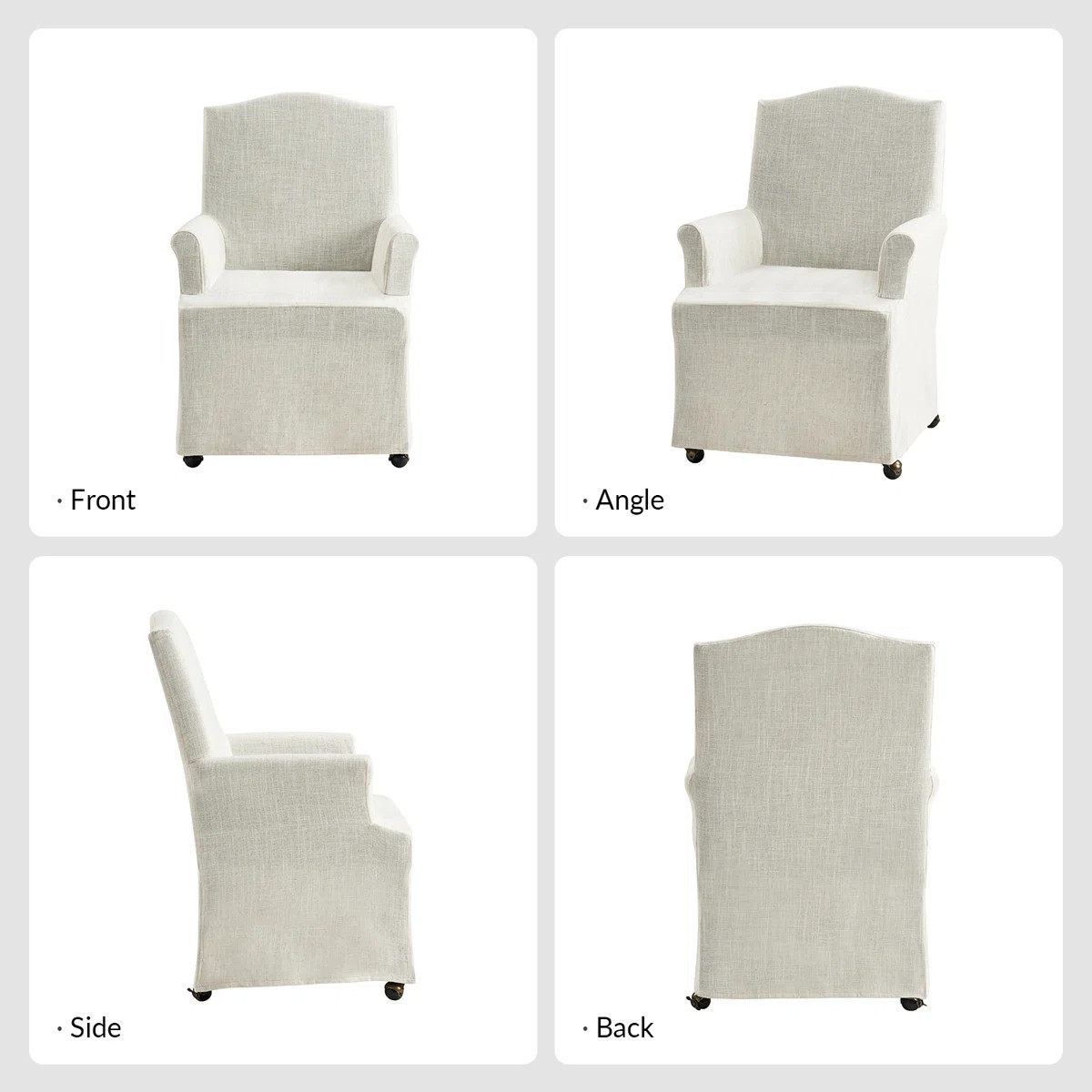 Gatlinburg 26" W Solid and Manufactured Wood Dining Chair with Casters | Wayfair North America