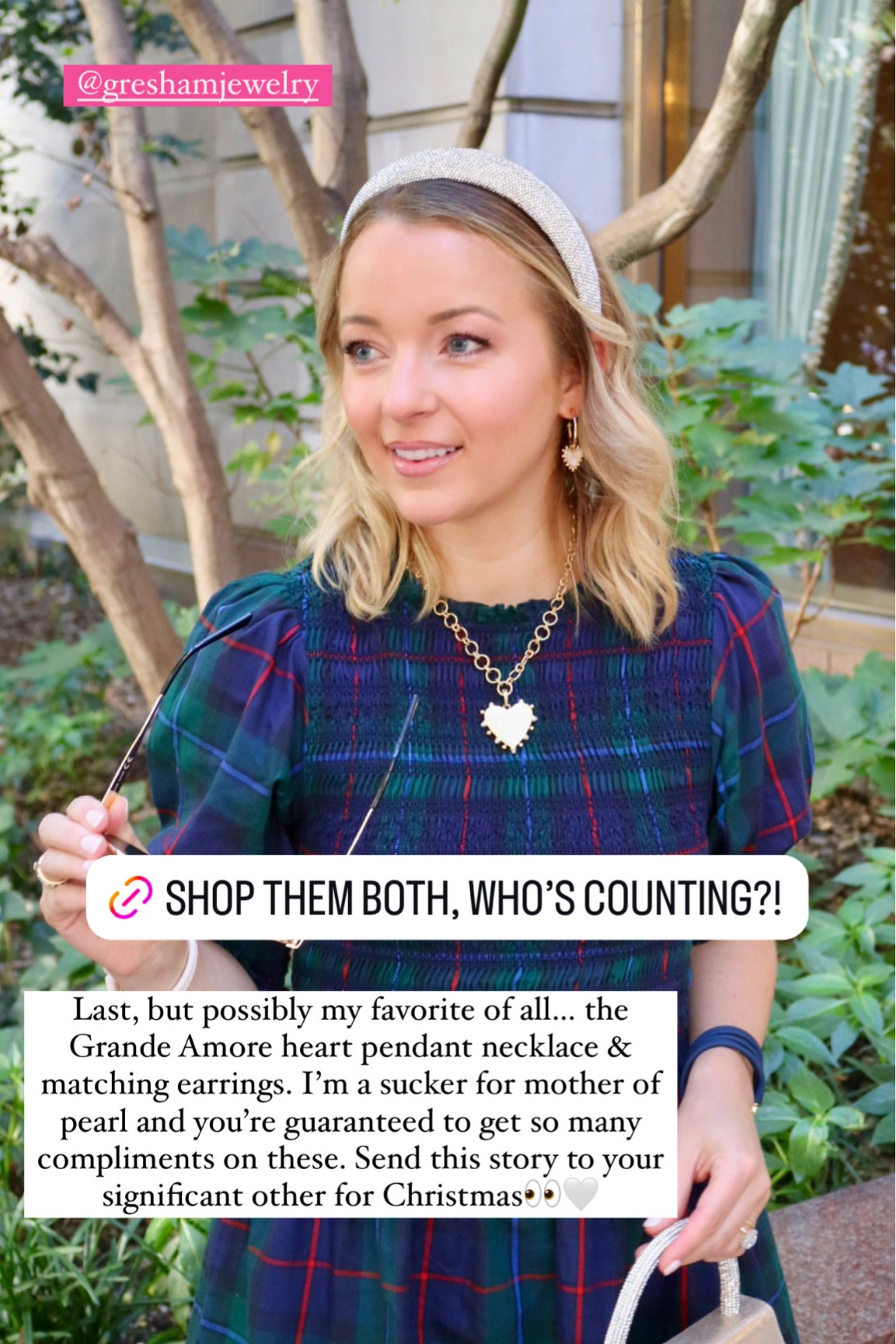 The Amore heart necklace and hoop earrings that I’m wearing! 🤍 

#LTKHoliday #LTKSeasonal #LTKGiftGuide