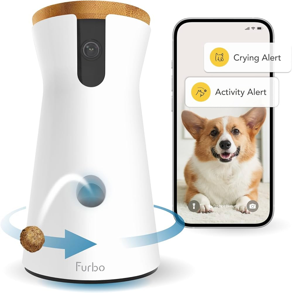 Furbo 360° Dog Camera + Dog Nanny w/Smart Alerts (Paid App Subscription Required): Home Emergenc... | Amazon (US)