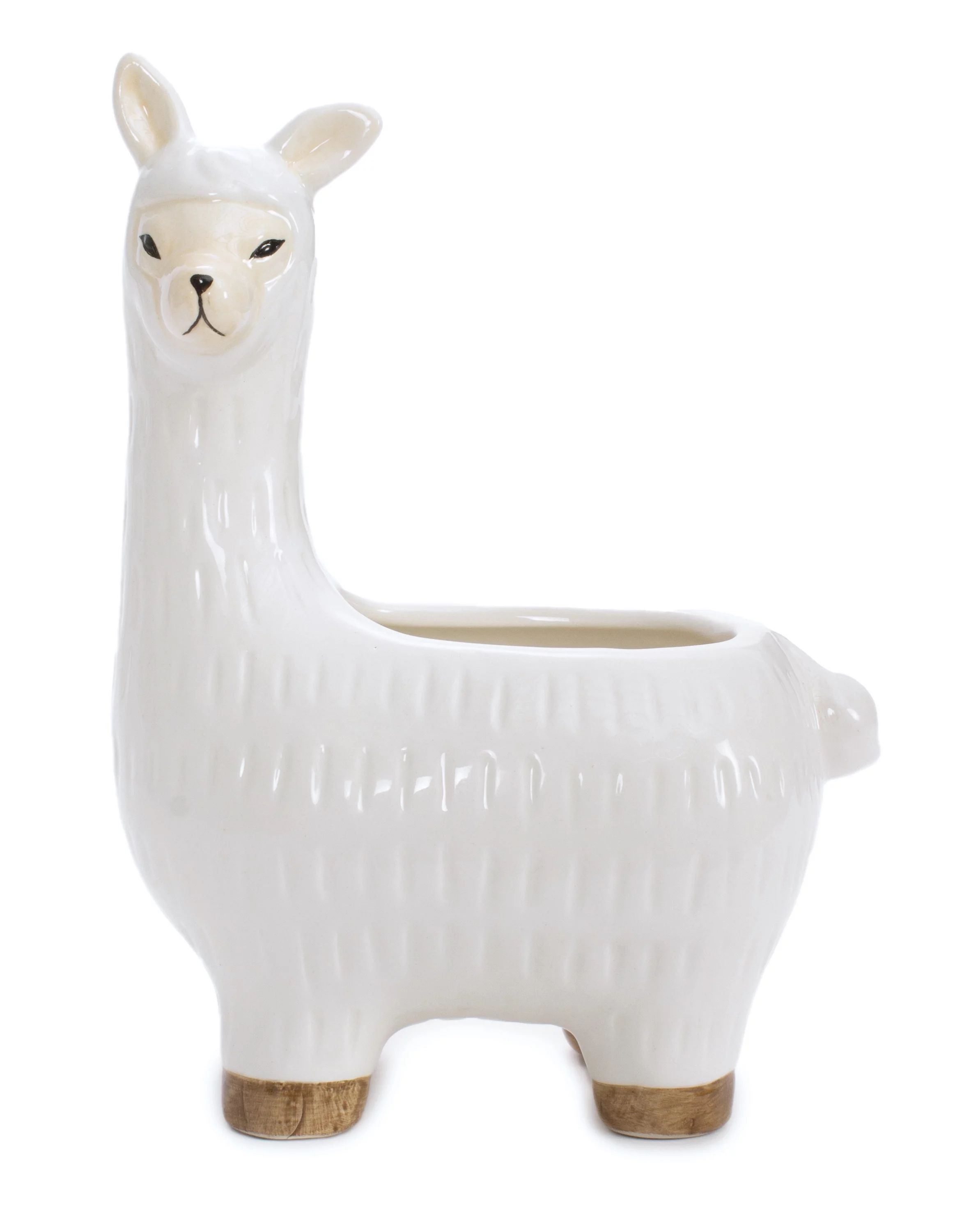Leisure Arts White Ceramic Llama Vase, 1 Each - Walmart.com | Walmart (US)