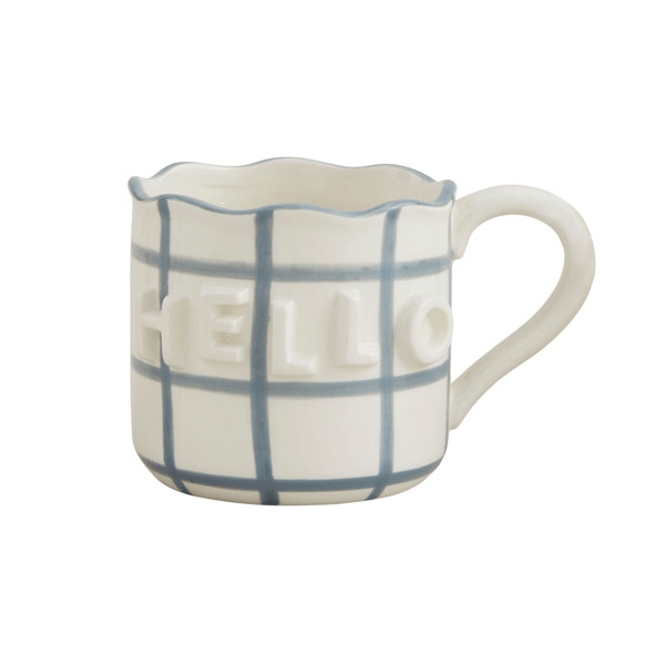 Hello Scalloped Mug | Mud Pie