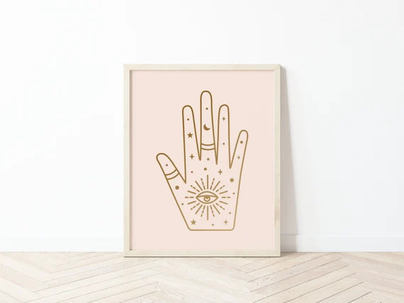Boho Hand Print  Hand Print  Palm Hand Print  Boho Print  | Etsy | Etsy (US)