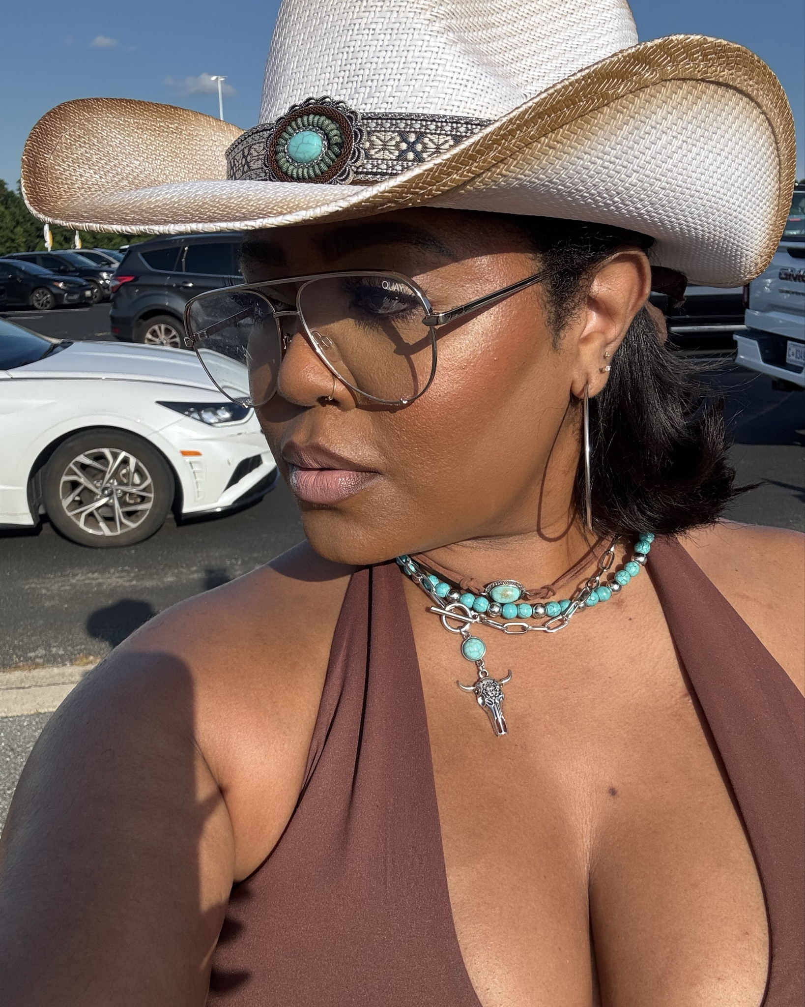 Here is what I wore to Cowboy Carter in DC this week. Hat, necklace and bodysuit all from Amazon. Glasses I already had  

#LTKOver40 #LTKMidsize #LTKStyleTip