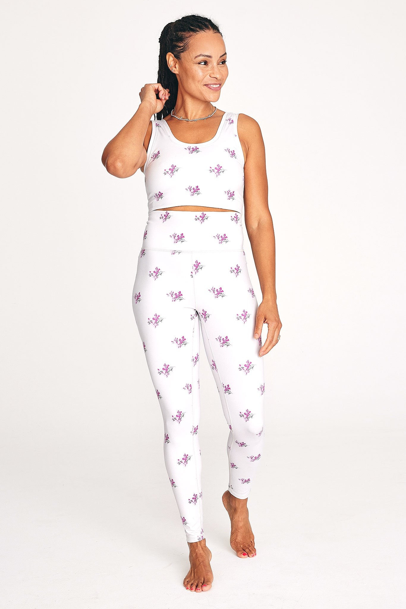 Terez x Black Iris Violet Forget Me Not TLC Leggings | Terez