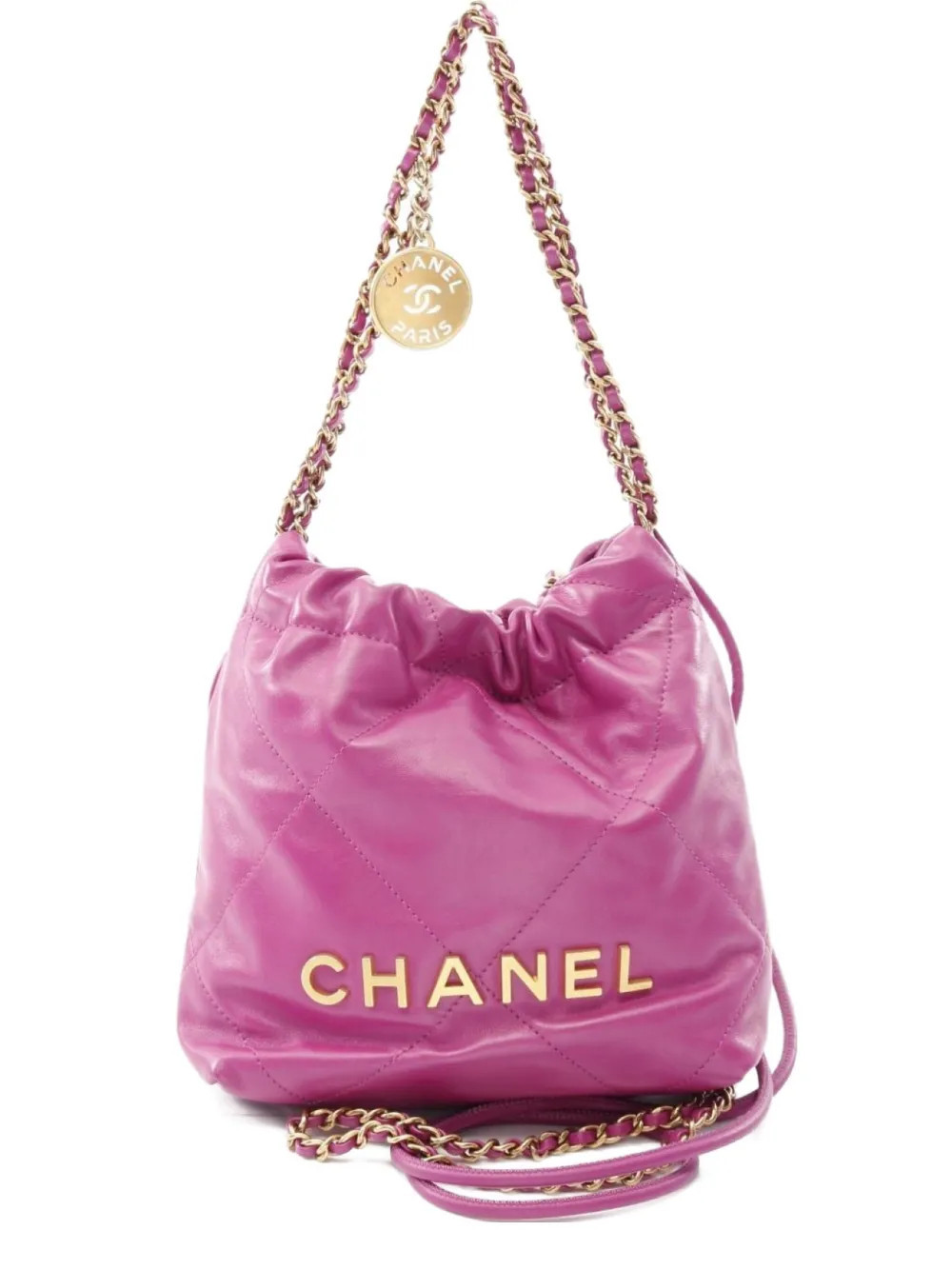 CHANEL Pre-Owned 2021 Chanel 22 chain shoulder bag - Purple | Farfetch Global