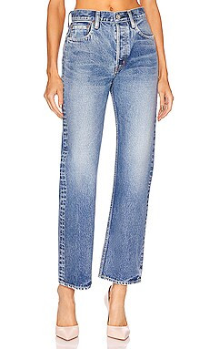 Moussy Vintage Trenton Wide Straight in Light Blue from Revolve.com | Revolve Clothing (Global)