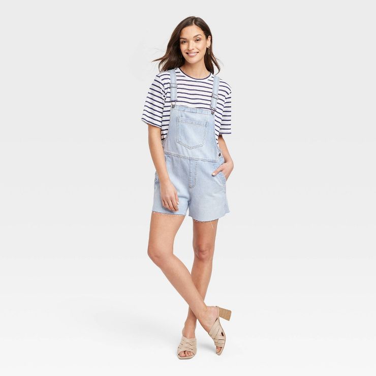 Women's Denim Boyfriend Shortalls - Universal Thread™ | Target