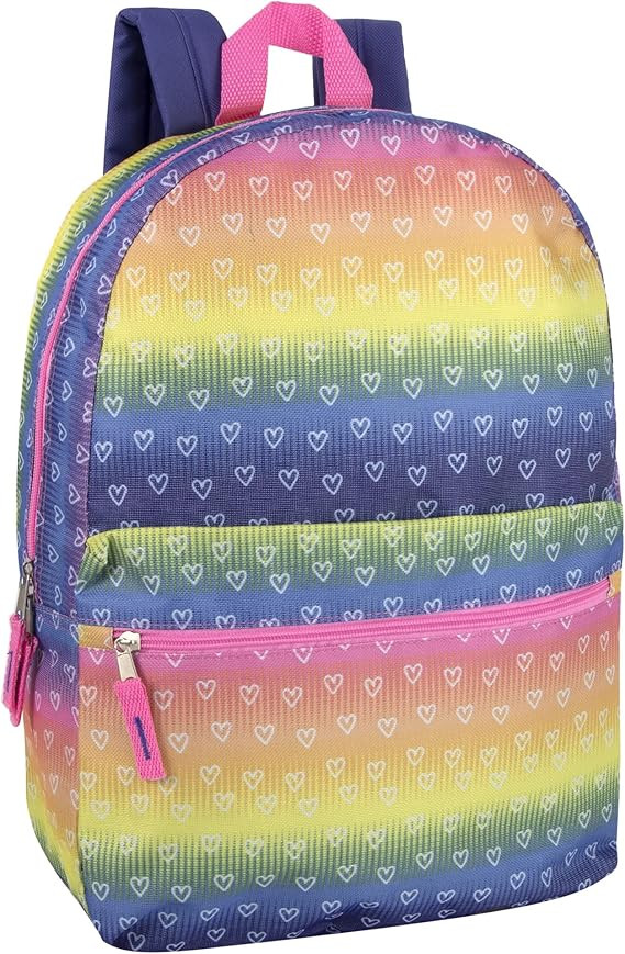17 Inch Backpack with Side Pockets for Girls for School, Travel, Hiking, Camping | Amazon (US)