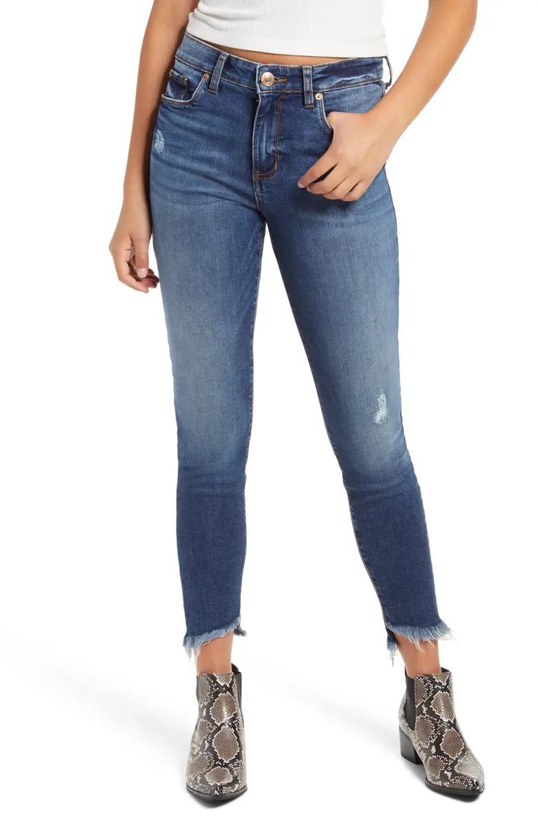 Ellie High Waist Step Hem Skinny Jeans | Nordstrom