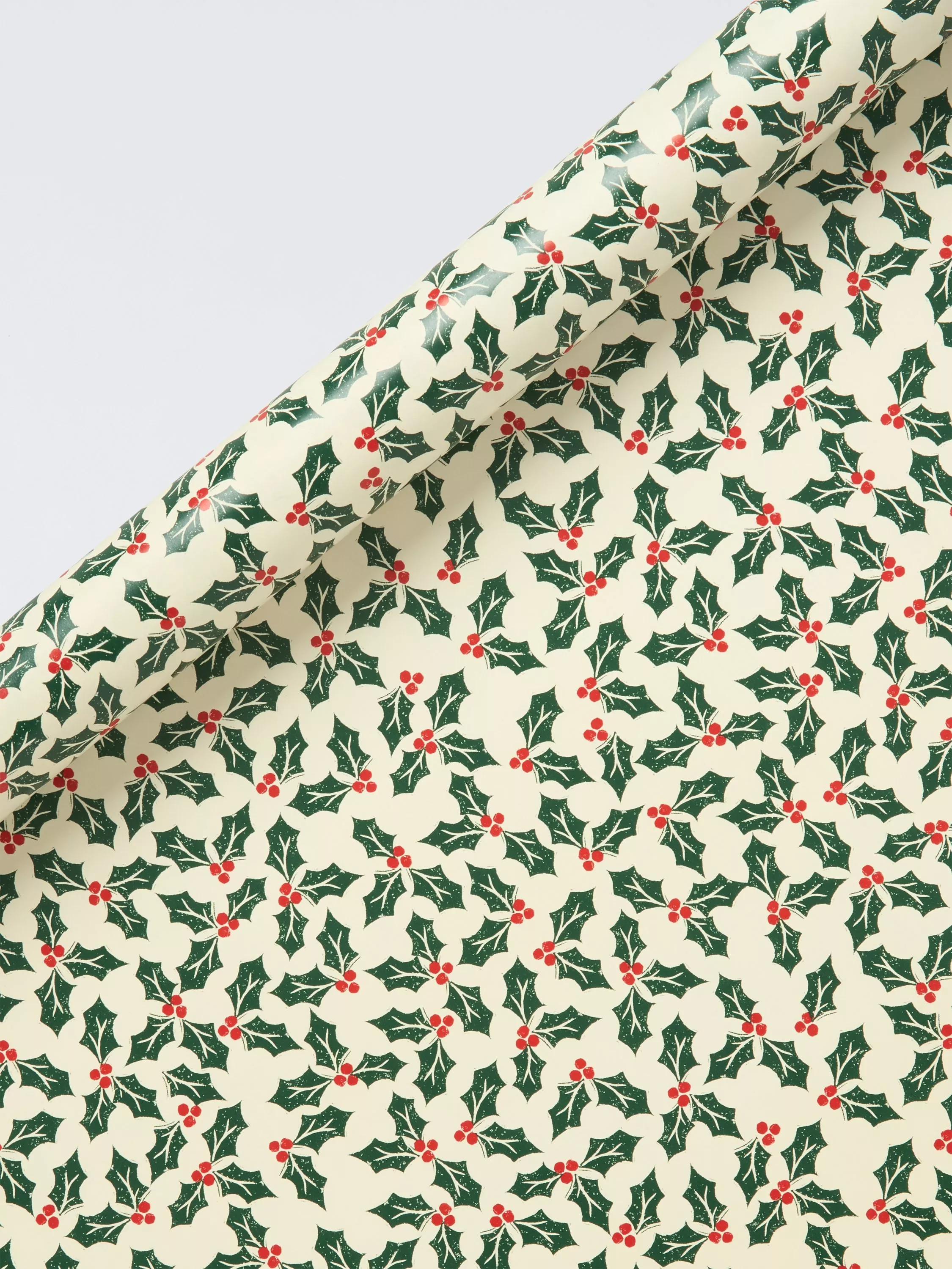 John Lewis Jolly Holly Wrapping Paper, L4m, Multi | John Lewis (UK)