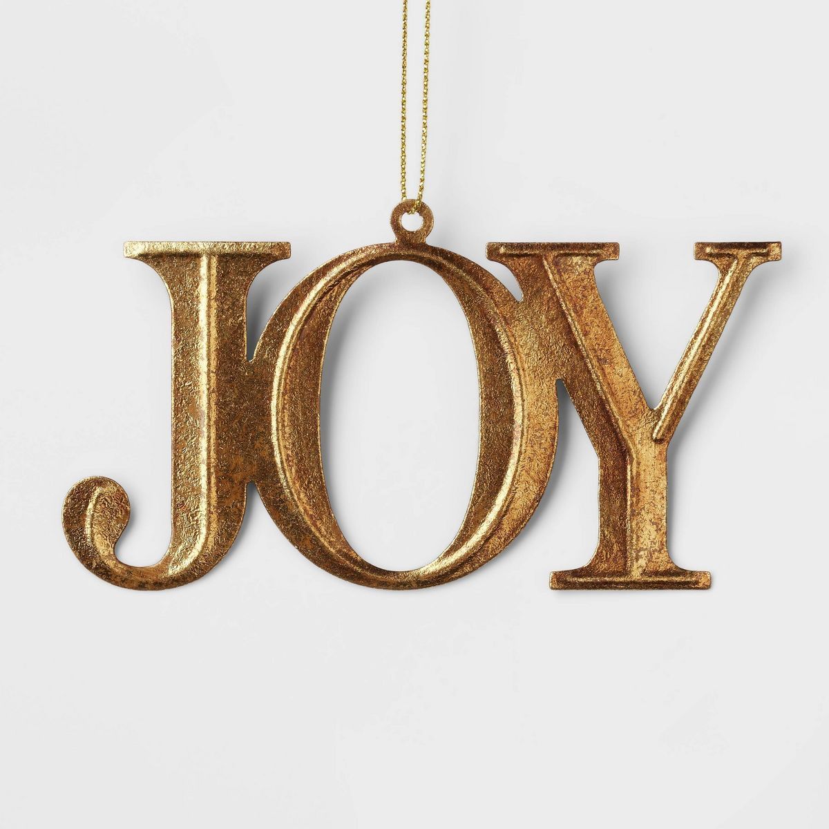 Metal 'Joy' Christmas Tree Ornament Gold - Wondershop™ | Target
